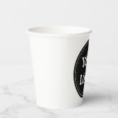 Strak, modern, gepolijst en aanpasbaar papieren bekers (Rechts)