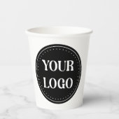 Strak, modern, gepolijst en aanpasbaar papieren bekers (Voorkant)