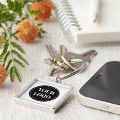 Strak, modern, gepolijst en aanpasbaar sleutelhanger (Zijkant)