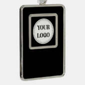 Strak, modern, gepolijst en aanpasbaar. verzilverd omlijst ornament (Rechts)