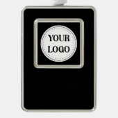 Strak, modern, gepolijst en aanpasbaar. verzilverd omlijst ornament (Voorkant)