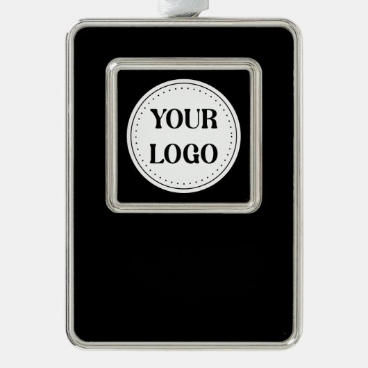 Strak, modern, gepolijst en aanpasbaar. verzilverd omlijst ornament (Voorkant)