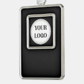 Strak, modern, gepolijst en aanpasbaar. verzilverd omlijst ornament (Links)