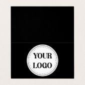 Strak, modern, gepolijst en aanpasbaar. visitekaartje (Buitenkant ongevouwen)