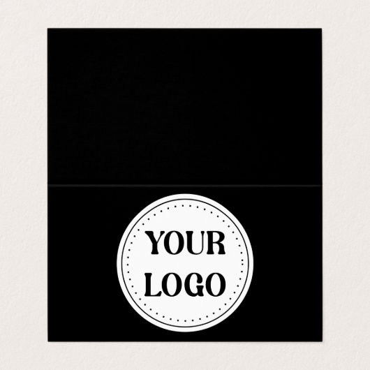 Strak, modern, gepolijst en aanpasbaar. visitekaartje (Buitenkant ongevouwen)