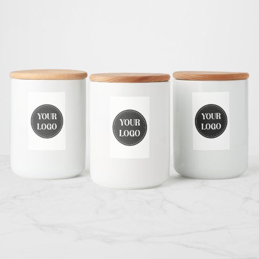 Strak, modern, gepolijst en aanpasbaar voedselcontainer etiket (Flessen)