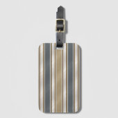 Strak modern streeppatroon bagagelabel (Voorkant (verticaal))