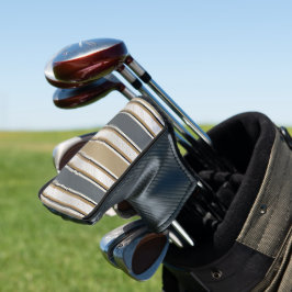 Strak modern streeppatroon golf putter hoes golfheadcover