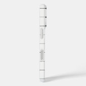 Strak Neutraal Raster Minimalistische Zwart & Wit Case-Mate iPhone Case (Achterkant / Rechts)