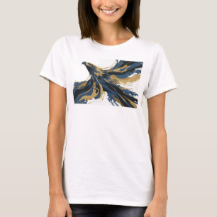 Strak Oranje Abstract Arend Creatieve Print T-shirt