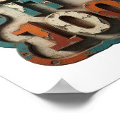 Strak oranje KEEP IT 100 slogan ontwerp Poster (Hoek)