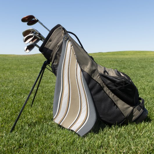 Strak patronen, strak en modern golfhanddoek (Groen)