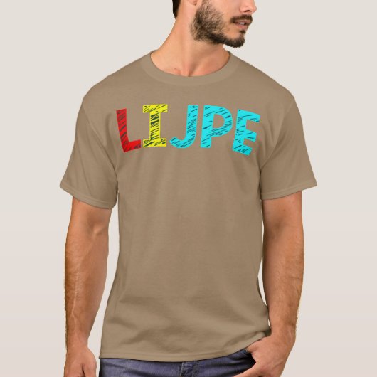 Strak retro t-shirt (Voorkant)