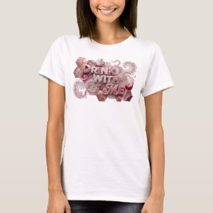 Strak Roze DRINK WITH ME Statement T-shirt