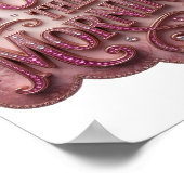 Strak Roze I BEZIT DE OCHTEND Poster (Hoek)