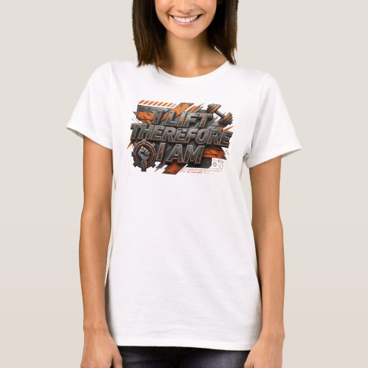 Strak Roze I TIL DAAROM BEN IK Draagbare Kunst T-shirt (Voorkant)