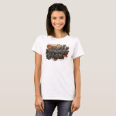 Strak Roze I TIL DAAROM BEN IK Draagbare Kunst T-shirt (Voorkant volledig)
