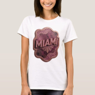 Strak Roze MIAMI Shirt Ontwerp