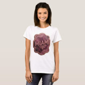 Strak Roze MIAMI Shirt Ontwerp (Voorkant volledig)