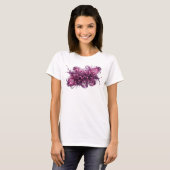 Strak Roze PINK FOCUS Citaat T-shirt (Voorkant volledig)