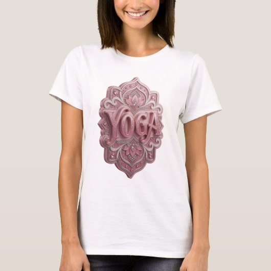 Strak Roze YOGA Shirt Design (Voorkant)