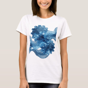 Strak Silver WATER AANGEDREVEN TANDWIELSYSTEEM T-shirt