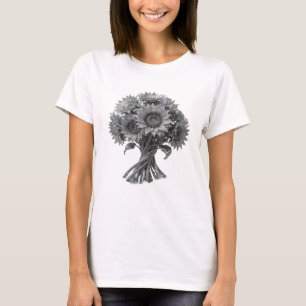 Strak Zilver ABSTRACTE KUNST Design T-shirt