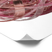 Strak Zilver ABSTRACTE KUNST Grafisch ontwerp Poster (Hoek)