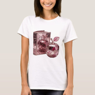 Strak zilver ABSTRACTE KUNST Grafisch ontwerp T-shirt