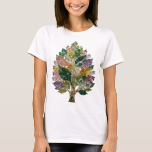 Strak Zilver ABSTRACTE KUNST Kunstprint T-shirt