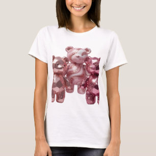 Strak Zilver ABSTRACTE KUNST Modern Design T-shirt