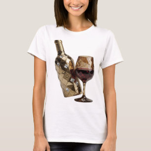 Strak Zilver ABSTRACTE KUNST Modern Design T-shirt