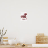 Strak Zilver ABSTRACTE KUNST Statement Design Poster (Keuken)