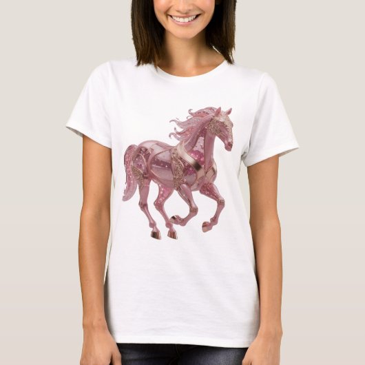 Strak Zilver ABSTRACTE KUNST Statement Design T-shirt (Voorkant)