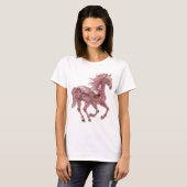 Strak Zilver ABSTRACTE KUNST Statement Design T-shirt (Voorkant volledig)