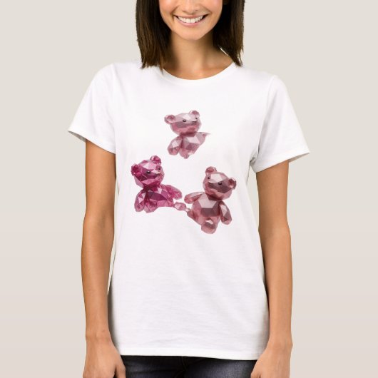 Strak Zilver ABSTRACTE KUNST Statement Design v2 T-shirt (Voorkant)