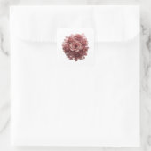 Strak Zilver ROZE ROZEN EN GLITTER Sticker Motief (Tas)