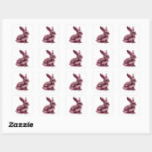 Strak Zilveren Abstracte Decal Design Vierkante Sticker (Vel)