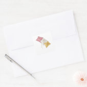 Strak Zilveren Vlieger Label Ontwerp (Envelop)