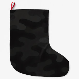 Strakke Camo Diepzwart Donkere Kooltinten Modern Grote Kerstsok