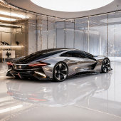 Strakke Concept Supercar Muurdecoratie Kaart