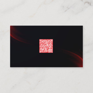 Strakke Donkere Professionele QR Code Netwerkaart Visitekaartje