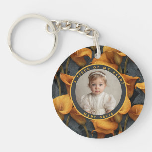 Strakke Doop Geschenken Maatwerk Calla Lelies Sleutelhanger