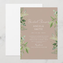 Strakke & Eenvoudige Blad Bruiloft Taupe