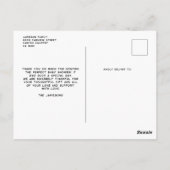 Strakke Eenvoudige Moderne Aangepaste Foto Baby Sh Briefkaart (Achterkant)