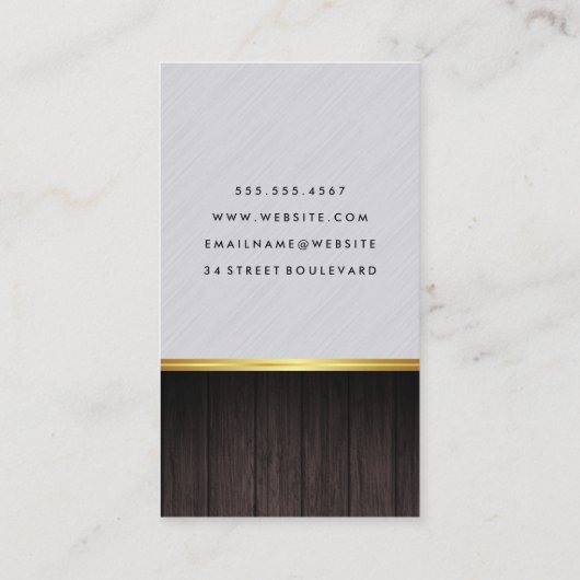 Strakke en Moderne Kapper Visitekaartje (Achterkant)