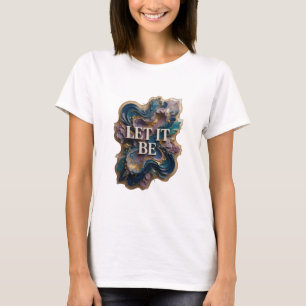 Strakke Gouden LET IT BE Custom T-shirt