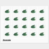 Strakke Groene Abstracte Cadeaup sticker (Vel)
