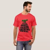 Strakke kerstboomrand voor kinderen Mannen muziekb T-shirt (Voorkant volledig)