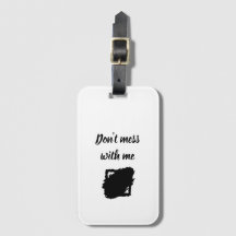 Strakke “Laat Me Met Rust” Bagage Label